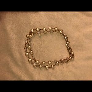 J.Crew Gold and Crystal Necklace